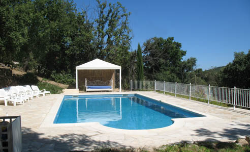 Jas Rour private pool overlooking the valley