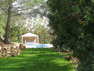 Garden viewed from tarrace leading to the swimming pool 